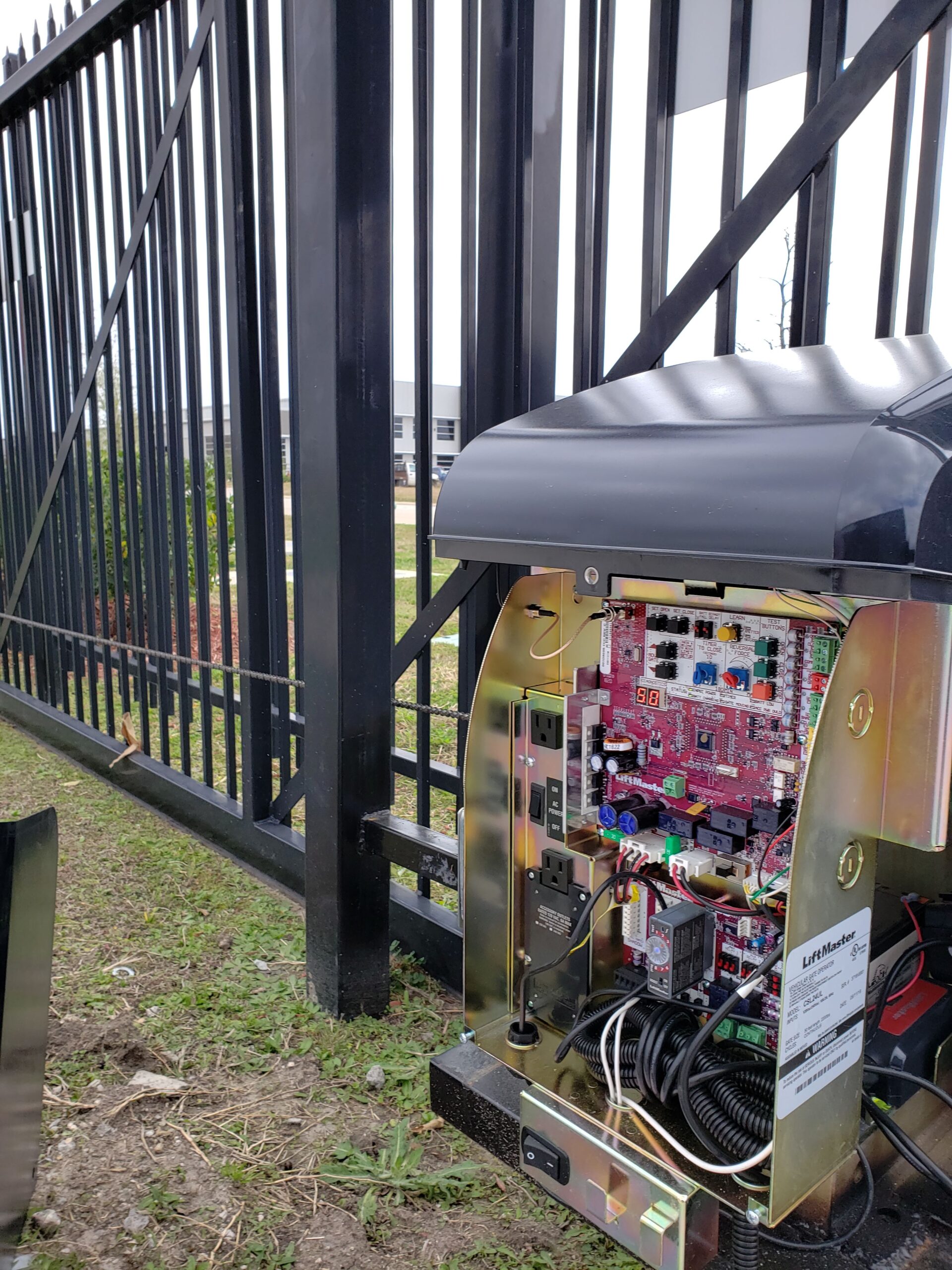 LiftMaster commercial slide gate opener repair in Houston