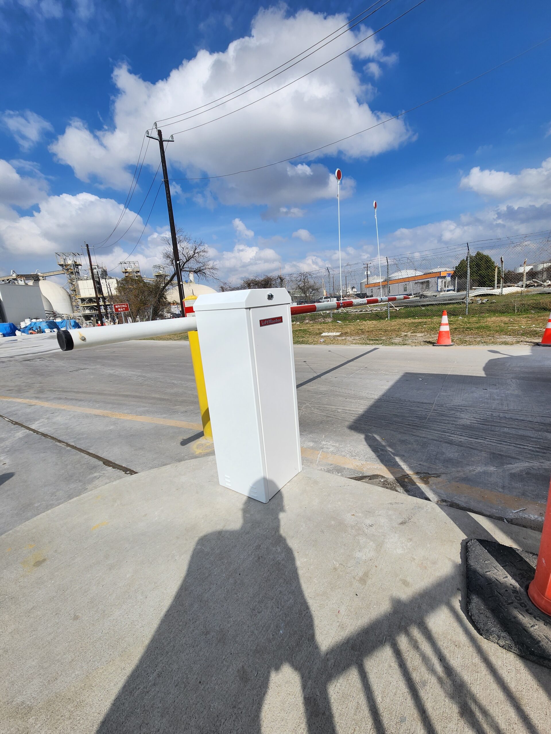 Barrier arm and boom gate installation in Houston