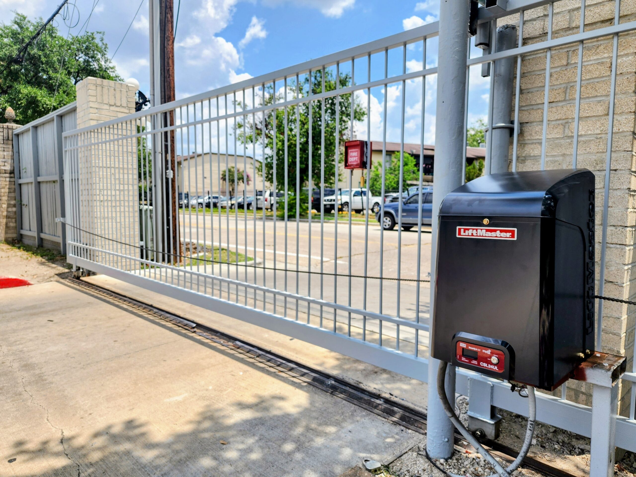 commercial slide gate replacement and repair in Houston