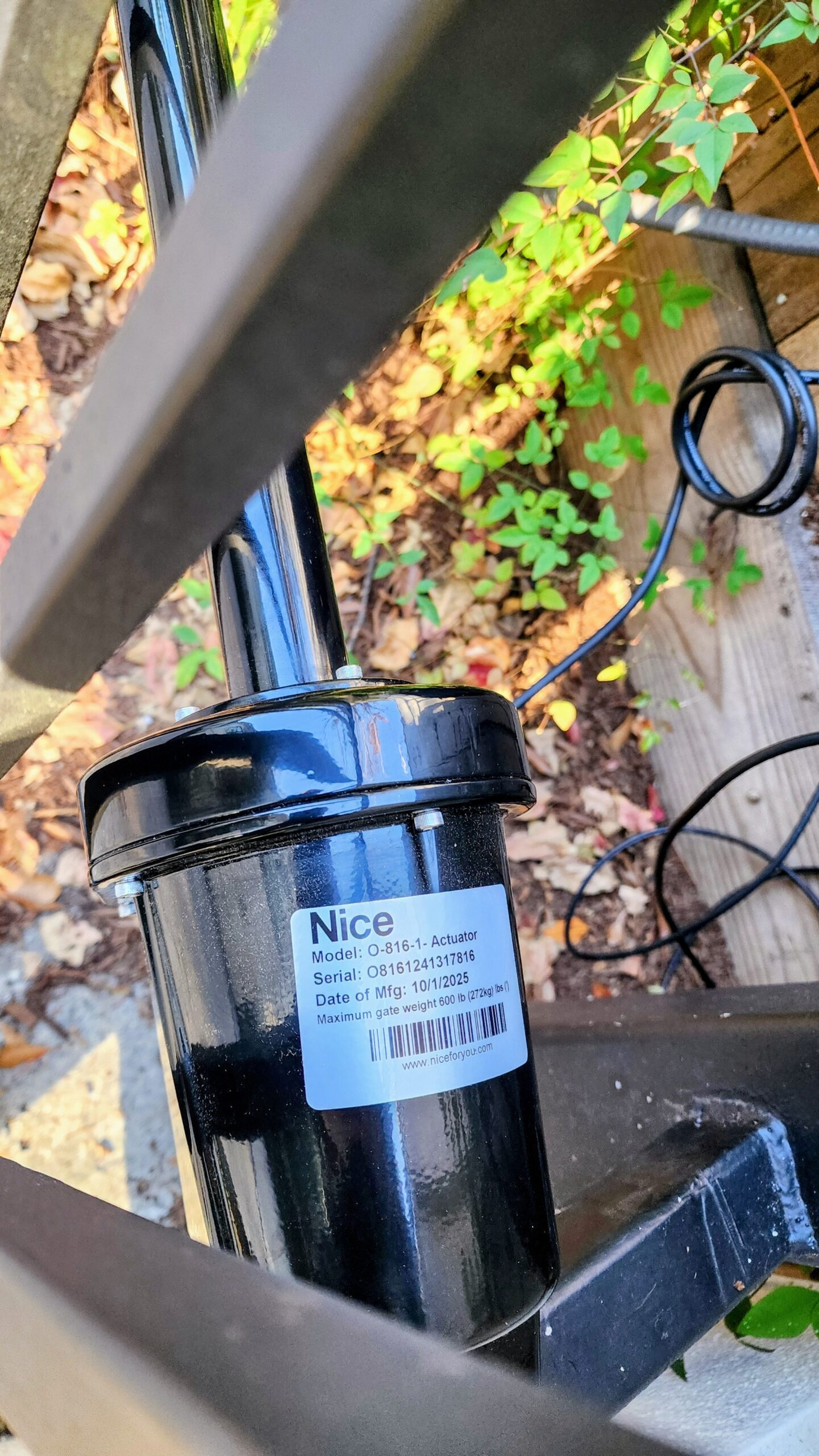 Residential Apollo Nice swing gate opener installation in Houston