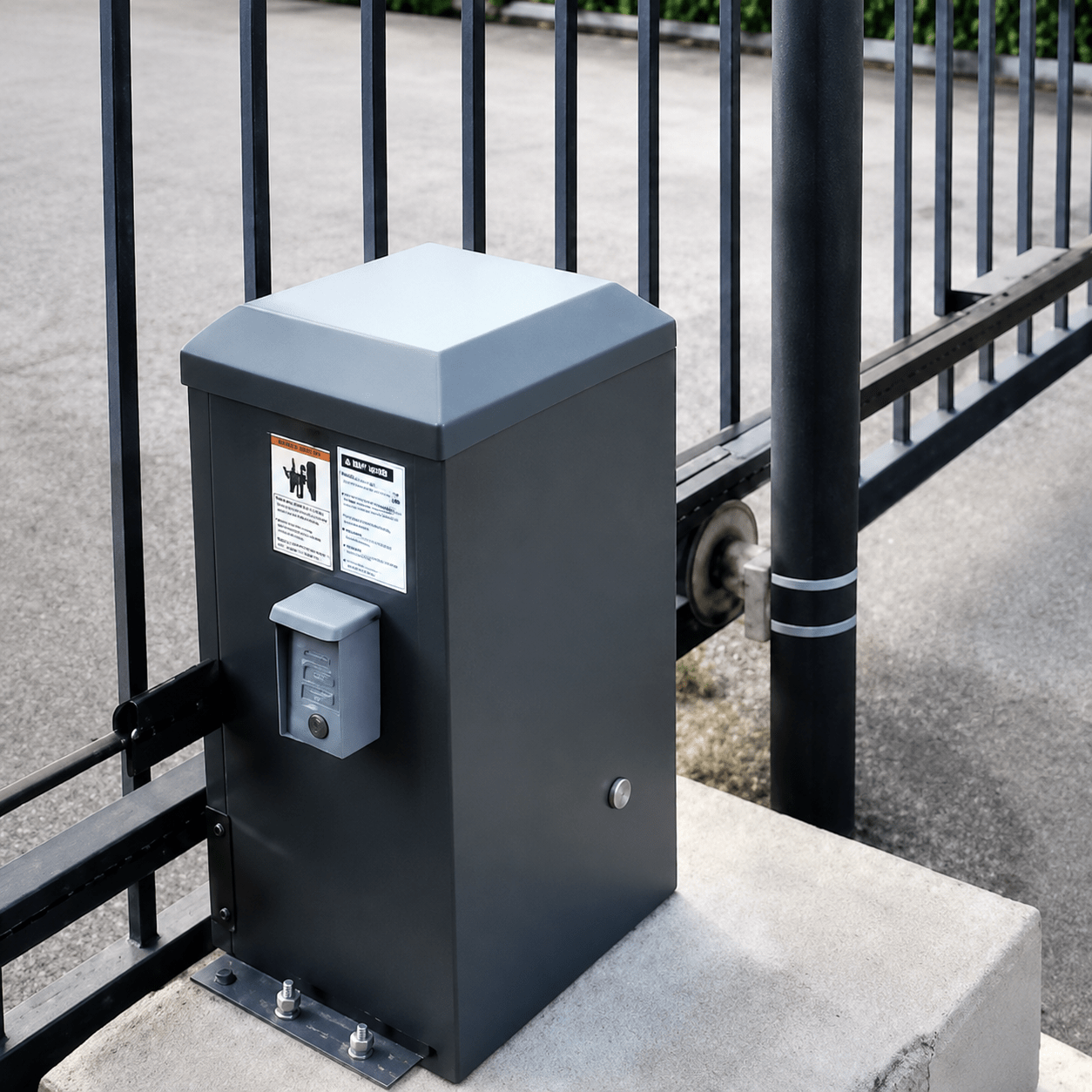 DoorKing commercial gate opener installation in Houston TX